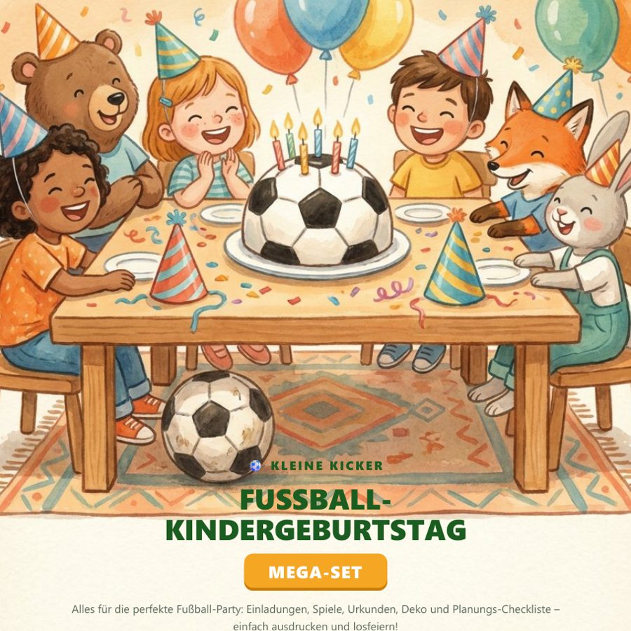 Fußball-Kindergeburtstag Mega-Set